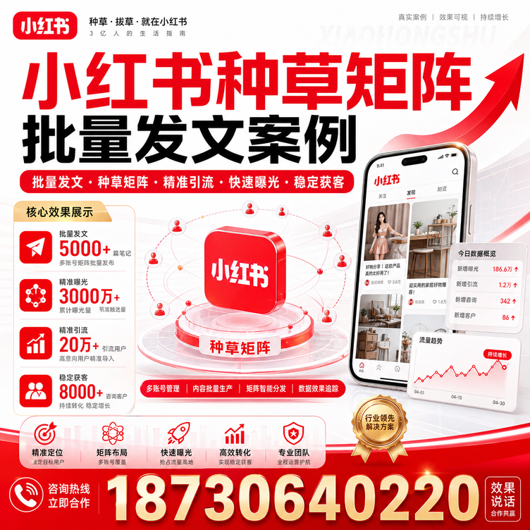 莆田小红书种草矩阵批量发文案例