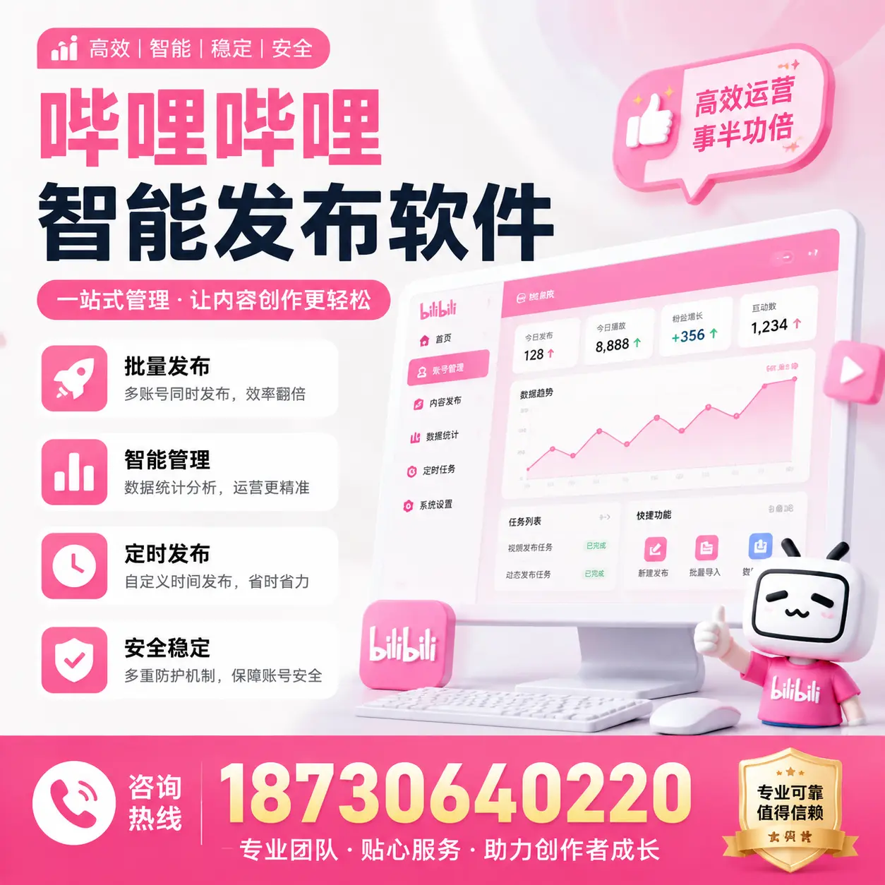 如何评估哔哩哔哩智能发布软件的ROI？莆田 企业必读